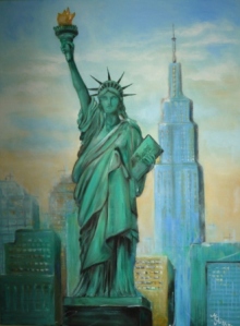 Freiheitsstatue, 2011 Öl auf Leinwand 60 x 80 cm